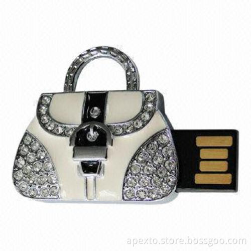 Jewelry USB Flash Drive with 512MB to 32GB Memory Capacities, OEM and ODM Orders are Welcome